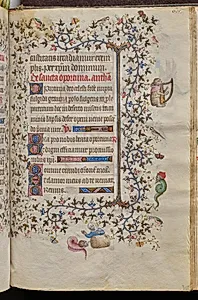 Hours of Charles the Noble, King of Navarre (1361-1425): fol. 302r, Text by Master of the Brussels Initials and Associates (French)
