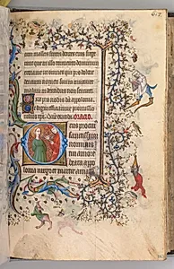 Hours of Charles the Noble, King of Navarre (1361-1425): fol. 303r, St. Apollonia by Master of the Brussels Initials and Associates (French)