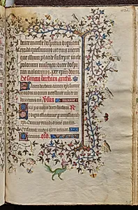 Hours of Charles the Noble, King of Navarre (1361-1425): fol. 305r, Text by Master of the Brussels Initials and Associates (French)