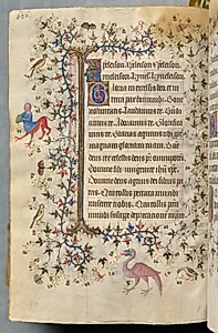 Hours of Charles the Noble, King of Navarre (1361-1425): fol. 307v, Text by Master of the Brussels Initials and Associates (French)