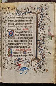 Hours of Charles the Noble, King of Navarre (1361-1425): fol. 308r, Text by Master of the Brussels Initials and Associates (French)