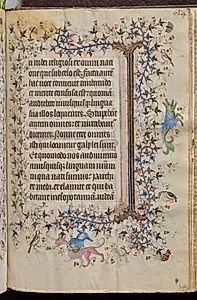 Hours of Charles the Noble, King of Navarre (1361-1425), fol. 309r, Text by Master of the Brussels Initials and Associates (French)