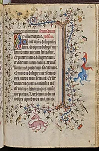 Hours of Charles the Noble, King of Navarre (1361-1425), fol. 310rv, Text by Master of the Brussels Initials and Associates (French)