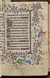 Hours of Charles the Noble, King of Navarre (1361-1425): fol. 33r, Text by Master of the Brussels Initials and Associates (French)