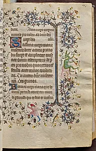 Hours of Charles the Noble, King of Navarre (1361-1425): fol. 36r, Text by Master of the Brussels Initials and Associates (French)