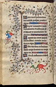 Hours of Charles the Noble, King of Navarre (1361-1425): fol. 38v, Text by Master of the Brussels Initials and Associates (French)