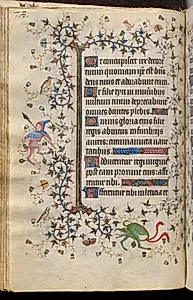 Hours of Charles the Noble, King of Navarre (1361-1425): fol. 39v, Text by Master of the Brussels Initials and Associates (French)
