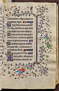 Hours of Charles the Noble, King of Navarre (1361-1425): fol. 40r, Text by Master of the Brussels Initials and Associates (French)