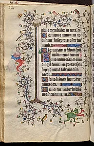Hours of Charles the Noble, King of Navarre (1361-1425): fol. 41v, Text by Master of the Brussels Initials and Associates (French)