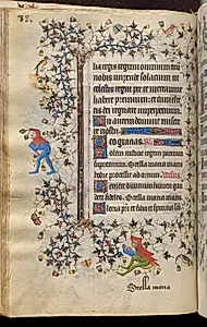 Hours of Charles the Noble, King of Navarre (1361-1425): fol. 44v, Text by Master of the Brussels Initials and Associates (French)