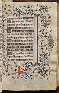 Hours of Charles the Noble, King of Navarre (1361-1425): fol. 46r, Text by Master of the Brussels Initials and Associates (French)