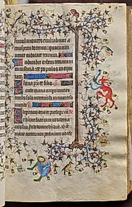 Hours of Charles the Noble, King of Navarre (1361-1425): fol. 49r, Text by Master of the Brussels Initials and Associates (French)
