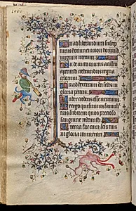 Hours of Charles the Noble, King of Navarre (1361-1425): fol. 53v, Text by Master of the Brussels Initials and Associates (French)