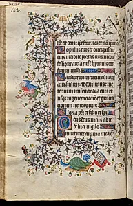 Hours of Charles the Noble, King of Navarre (1361-1425): fol. 56v, Text by Master of the Brussels Initials and Associates (French)