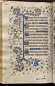 Hours of Charles the Noble, King of Navarre (1361-1425): fol. 62v, Text by Master of the Brussels Initials and Associates (French)