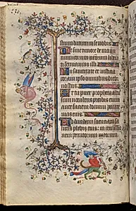 Hours of Charles the Noble, King of Navarre (1361-1425): fol. 65v, Text by Master of the Brussels Initials and Associates (French)