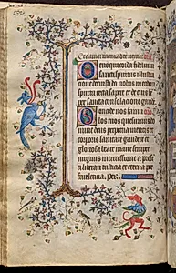 Hours of Charles the Noble, King of Navarre (1361-1425): fol. 66v, Text by Master of the Brussels Initials and Associates (French)