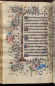 Hours of Charles the Noble, King of Navarre (1361-1425): fol. 68v, Text by Master of the Brussels Initials and Associates (French)