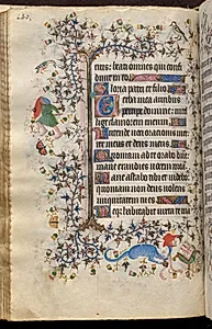 Hours of Charles the Noble, King of Navarre (1361-1425): fol. 70v, Text by Master of the Brussels Initials and Associates (French)