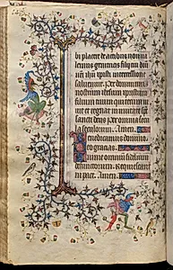 Hours of Charles the Noble, King of Navarre (1361-1425): fol. 73v, Text by Master of the Brussels Initials and Associates (French)