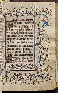 Hours of Charles the Noble, King of Navarre (1361-1425): fol. 74r, Text by Master of the Brussels Initials and Associates (French)