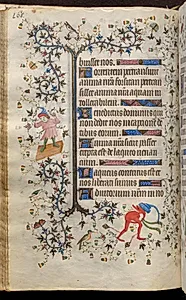 Hours of Charles the Noble, King of Navarre (1361-1425): fol. 80v, Text by Master of the Brussels Initials and Associates (French)
