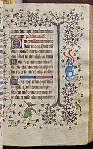 Hours of Charles the Noble, King of Navarre (1361-1425): fol. 81r, Text by Master of the Brussels Initials and Associates (French)