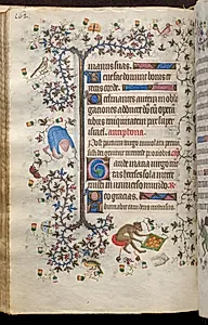 Hours of Charles the Noble, King of Navarre (1361-1425): fol. 81v, Text by Master of the Brussels Initials and Associates (French)