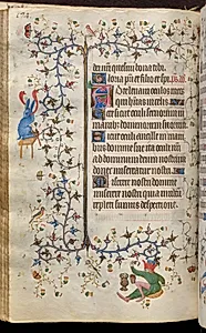 Hours of Charles the Noble, King of Navarre (1361-1425): fol. 89v, Text by Master of the Brussels Initials and Associates (French)