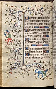 Hours of Charles the Noble, King of Navarre (1361-1425): fol. 90v, Text by Master of the Brussels Initials and Associates (French)