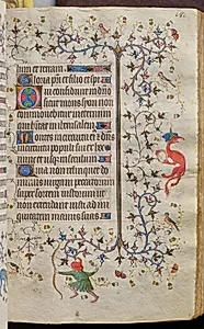 Hours of Charles the Noble, King of Navarre (1361-1425): fol. 91r, Text by Master of the Brussels Initials and Associates (French)