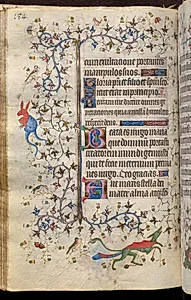 Hours of Charles the Noble, King of Navarre (1361-1425): fol. 92v, Text by Master of the Brussels Initials and Associates (French)