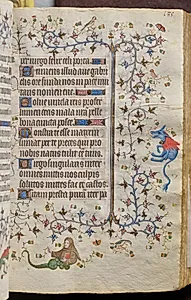 Hours of Charles the Noble, King of Navarre (1361-1425): fol. 93r, Text by Master of the Brussels Initials and Associates (French)