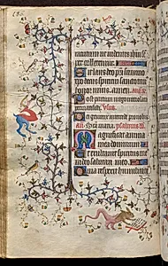 Hours of Charles the Noble, King of Navarre (1361-1425): fol. 93v, Text by Master of the Brussels Initials and Associates (French)