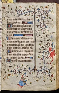 Hours of Charles the Noble, King of Navarre (1361-1425): fol. 97r, Text by Master of the Brussels Initials and Associates (French)