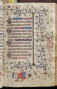 Hours of Charles the Noble, King of Navarre (1361-1425): fol. 98r, Text by Master of the Brussels Initials and Associates (French)