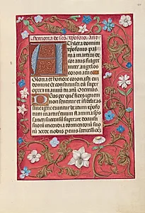 Hours of Queen Isabella the Catholic, Queen of Spain:  Fol. 180r by Master of the First Prayerbook of Maximillian (Flemish, c. 1444–1519)