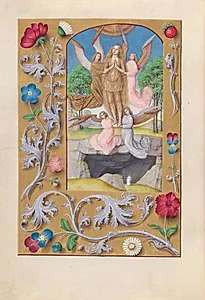 Hours of Queen Isabella the Catholic, Queen of Spain:  Fol. 193v, St. Mary Magdalene by Master of the First Prayerbook of Maximillian (Flemish, c. 1444–1519)