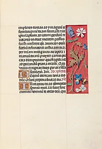 Hours of Queen Isabella the Catholic, Queen of Spain:  Fol. 29r by Master of the First Prayerbook of Maximillian (Flemish, c. 1444–1519)