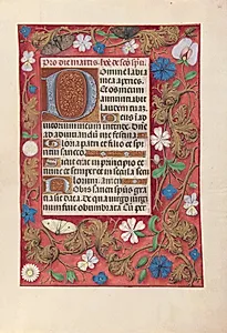 Hours of Queen Isabella the Catholic, Queen of Spain:  Fol. 32r by Master of the First Prayerbook of Maximillian (Flemish, c. 1444–1519)