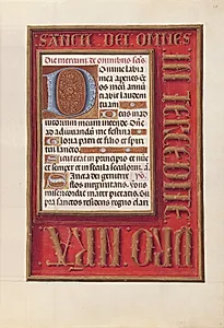 Hours of Queen Isabella the Catholic, Queen of Spain:  Fol. 38r by Master of the First Prayerbook of Maximillian (Flemish, c. 1444–1519)