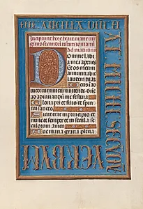 Hours of Queen Isabella the Catholic, Queen of Spain:  Fol, 98r by Master of the First Prayerbook of Maximillian (Flemish, c. 1444–1519)