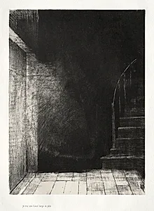 I Saw a Flash of Light, Large and Pale by Odilon Redon (French, 1840–1916)
