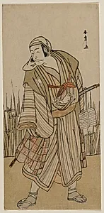 Ichikawa Danjuro V as a Traveller Beside a Clump of Iris
