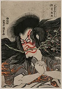 Ichikawa Danjuro VII as Kan Shojo in the Mt. Tenpai Scene, from the series Famous Kabuki Plays by Utagawa Kunisada (Japanese, 1786–1865)