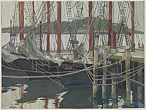 Idle Days, Gloucester, Massachusetts by Caroline E. Coit (American, c. 1860–1934)