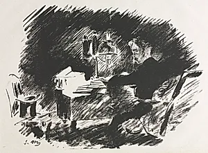 Illustration for The Raven by Edgar Allan Poe by Edouard Manet (French, 1832–1883)