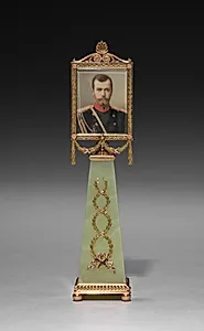 Imperial Framed Miniature of Tsar Nicholas II by Johannes Zehngraf (Russian, 1857–1908)