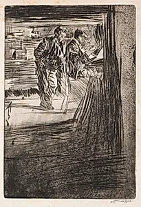In Camera by Muirhead Bone (British, 1876–1953)