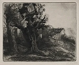 In the Ruins by Alphonse Legros (French, 1837–1911)